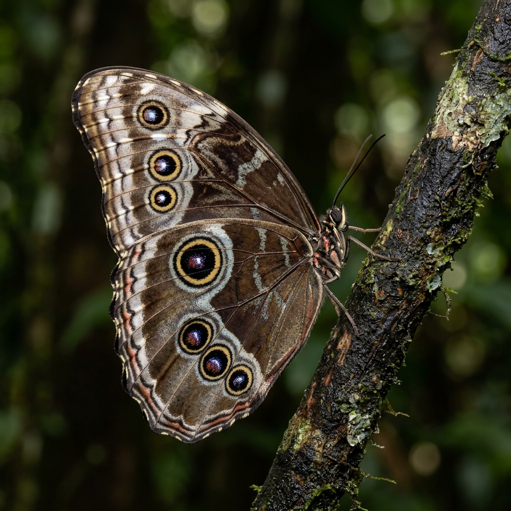 Morpho Closed Wings