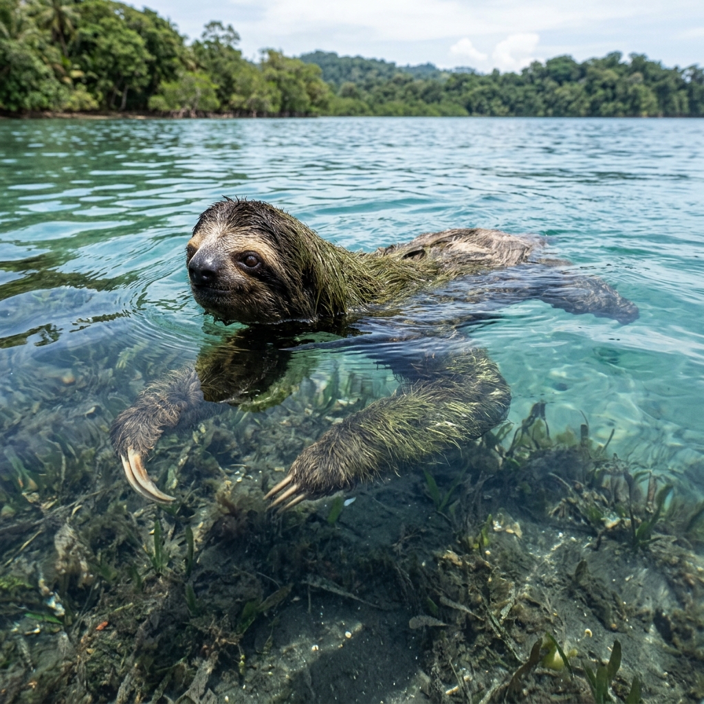 Swimming Sloth